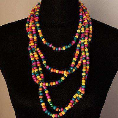 Multi Coloured Necklace by Palesa Khobane - Africa Handmade