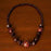 Painted Wood Beaded Necklace Brown (Gloss) - Africa Handmade
