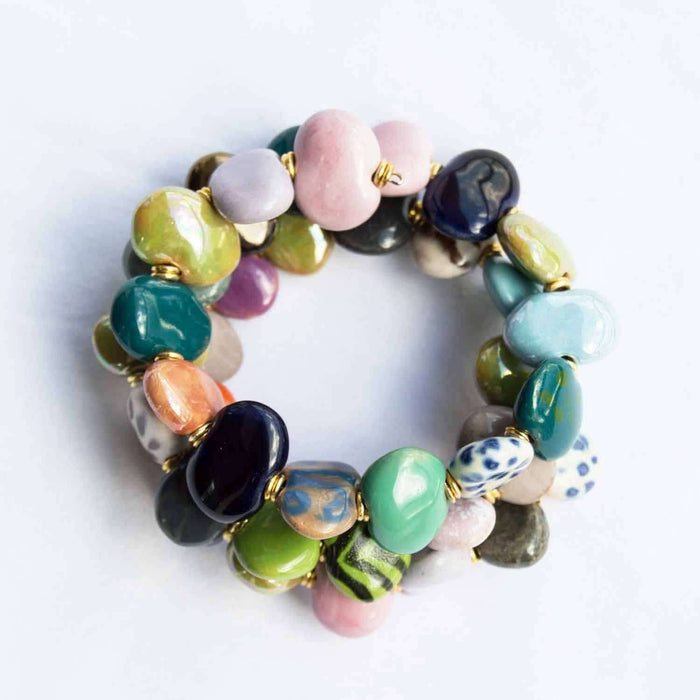 Slip On/Wrap Around Beaded Bracelets (Multiple Designs) - Africa Handmade