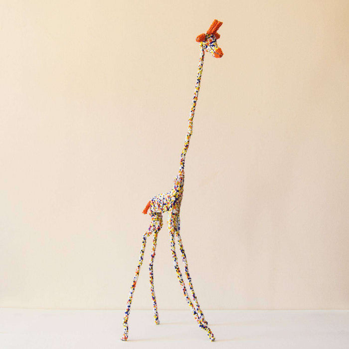 Beaded Wire Fold-able Giraffe (Large) - Africa Handmade