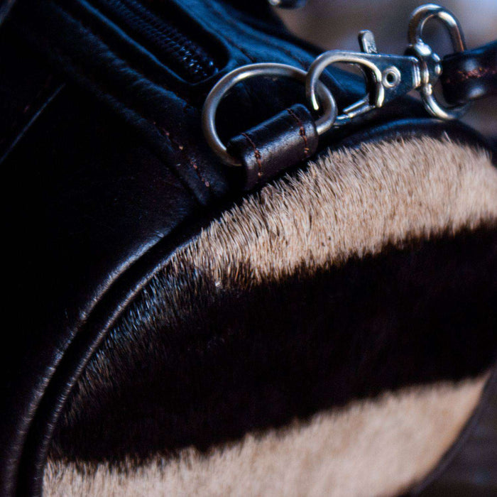 Zebra Leather Women's Hand Bag - Africa Handmade