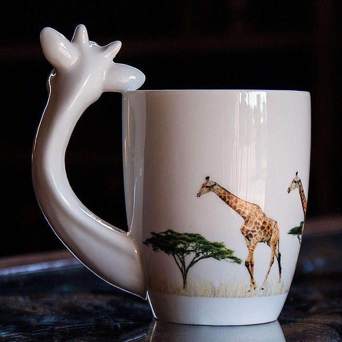 African Animal Shaped Coffee Mugs - Africa Handmade