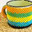 Beaded Steel Coffee Mugs Placemat Set - Africa Handmade