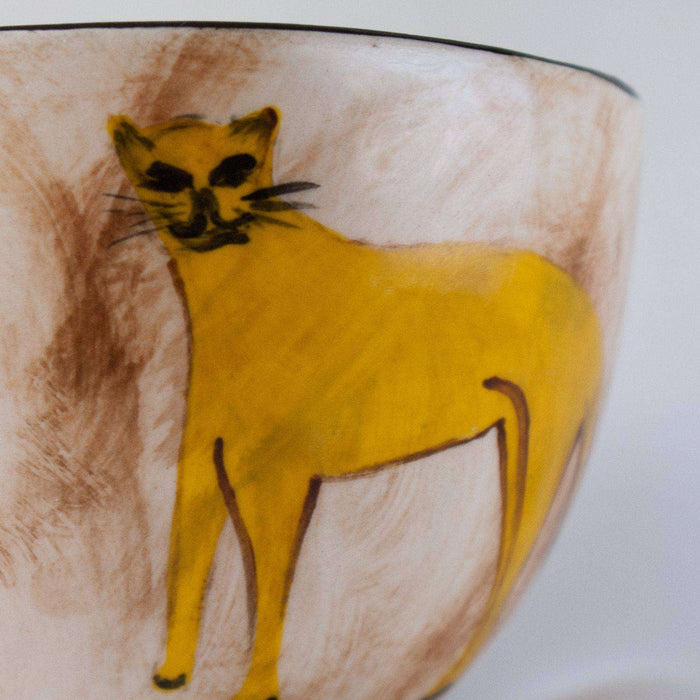 Cup Saucer and Tea Spoon by Elsona Hand-painted - Africa Handmade