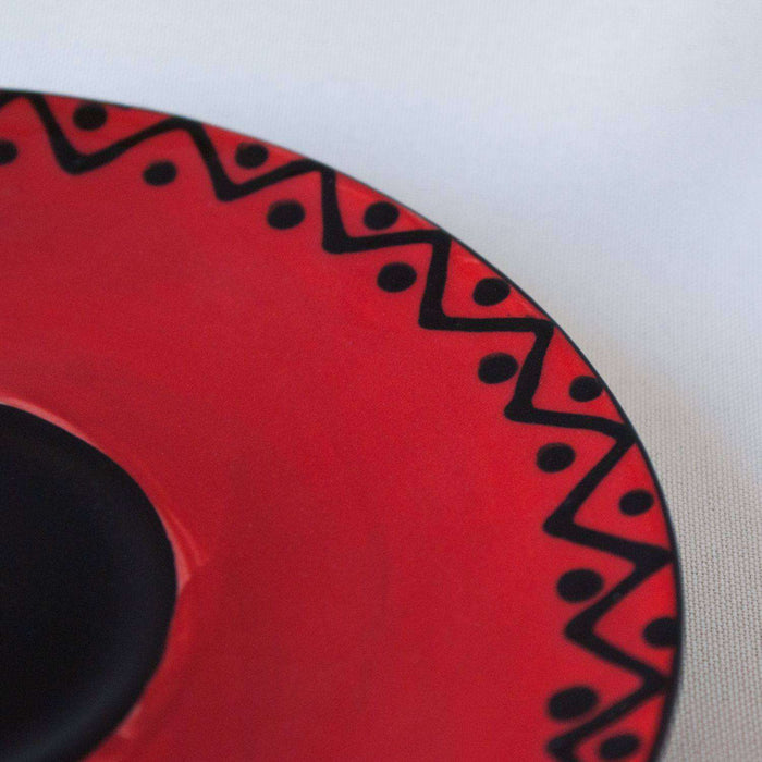 Cup Saucer and Tea Spoon by Elsona Hand-painted - Africa Handmade