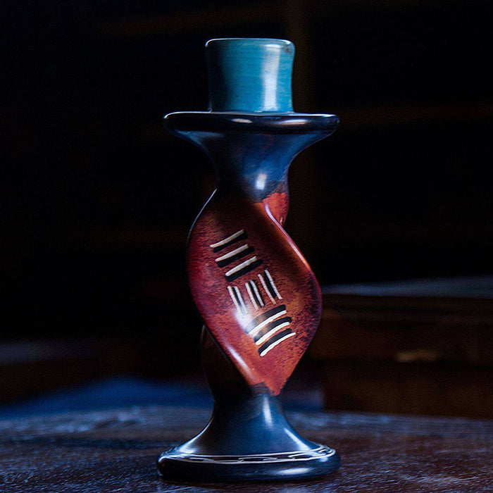 Decorated African Zebra Candle Holder - Africa Handmade