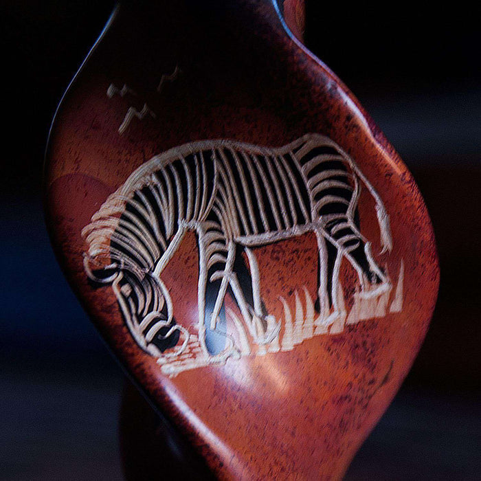 Decorated African Zebra Candle Holder - Africa Handmade