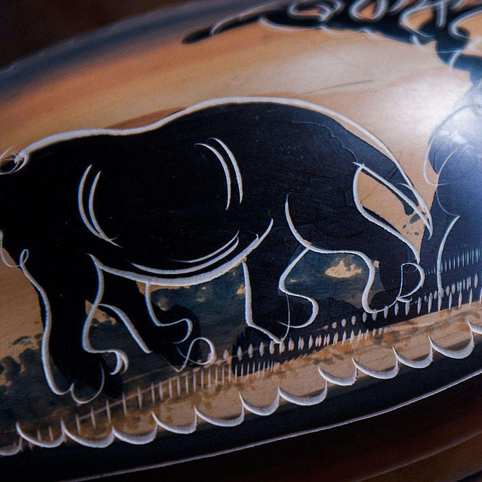 Decorated Trinket/Jewelry Box small - Elephant Design - Africa Handmade