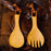 Hand Carved African Salad Fork and Spoon Giraffe Handle - Africa Handmade