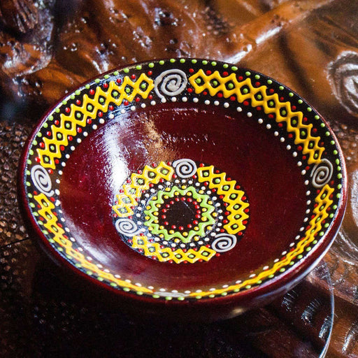 Hand Painted Serving bowl African design (decor) - Africa Handmade