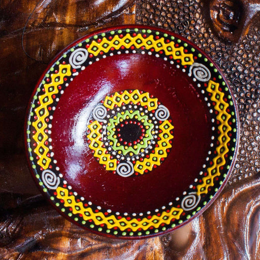 Hand Painted Serving bowl African design (decor) - Africa Handmade