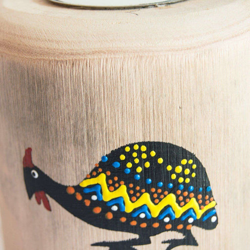 Wooden Tree Light Candle Holder GuineaFowl (Small) - Africa Handmade