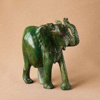 Elephant Verdite Stone Green - Africa Handmade