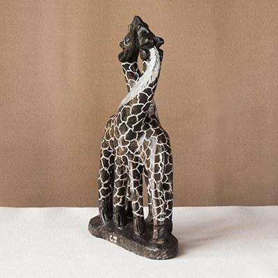 Kissing Giraffes - Africa Handmade