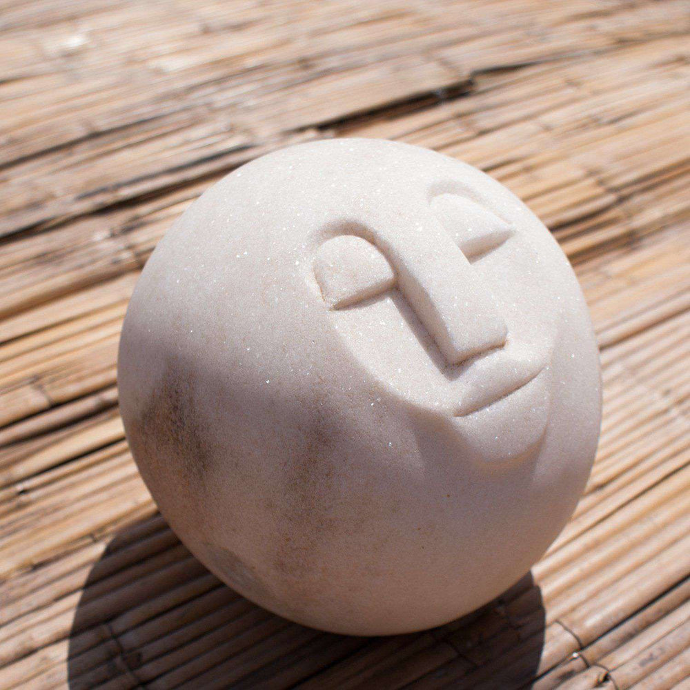 White Moon Head Dolomite - Africa Handmade