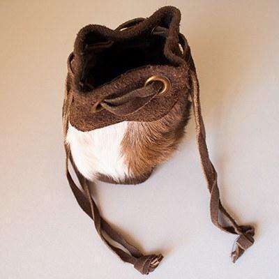 Zulu Pouch Cow Hide Small - Africa Handmade