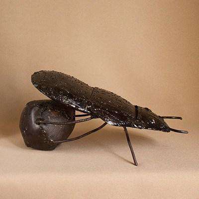 Dung Beetle Varnished Metal - Africa Handmade