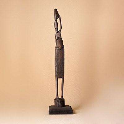 African Woman Wooden Sculpture - Africa Handmade