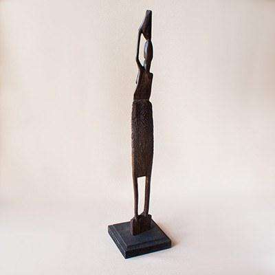 African Woman Wooden Sculpture - Africa Handmade