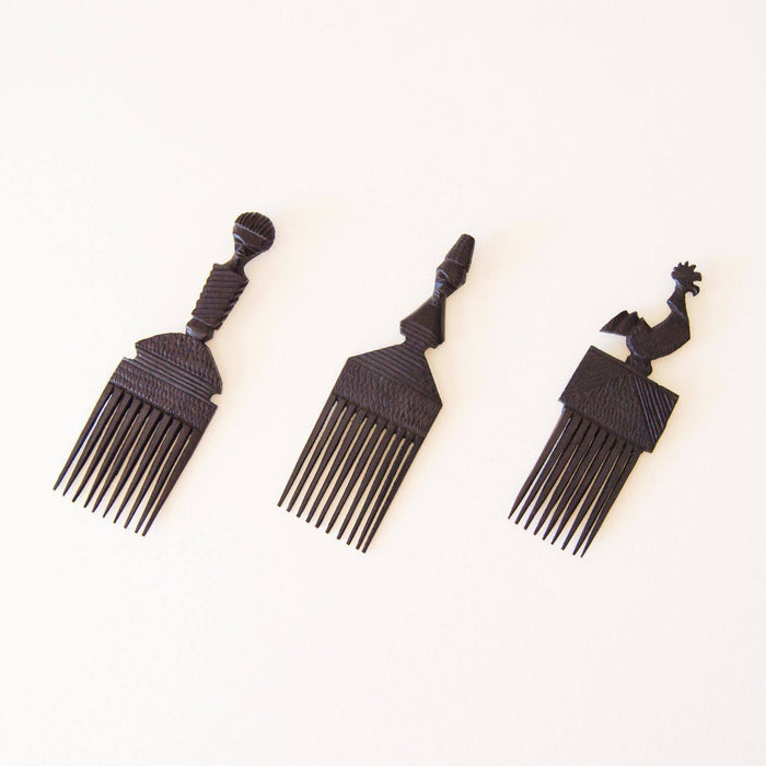 Afro Comb Malawi Display Piece Various - Africa Handmade