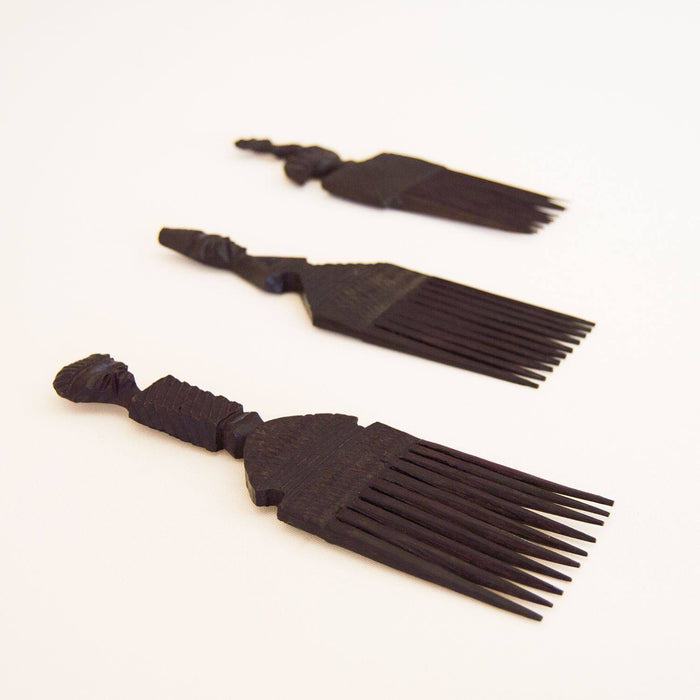 Afro Comb Malawi Display Piece Various - Africa Handmade