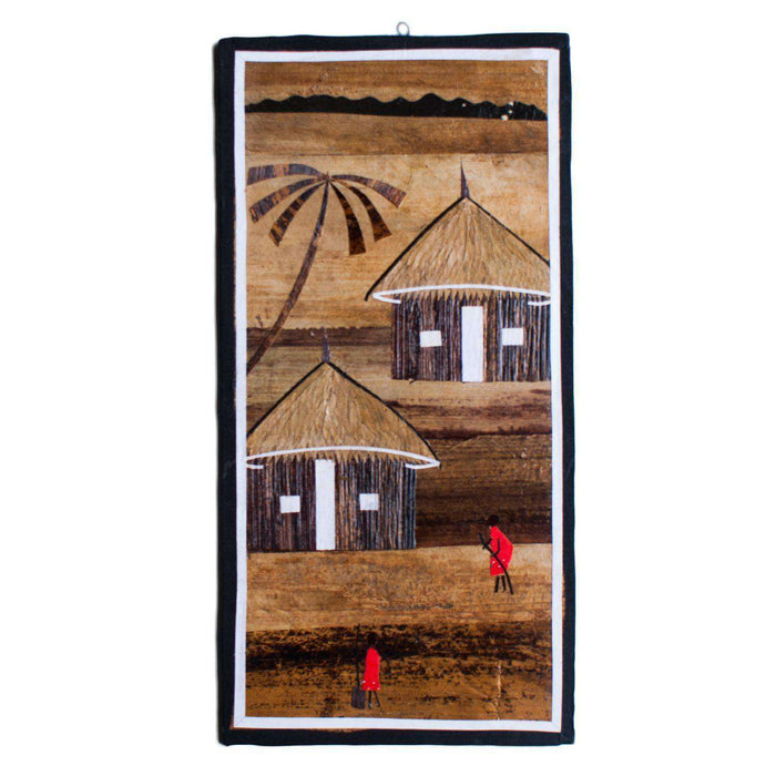 Banana Leaf African Village Medium - Africa Handmade