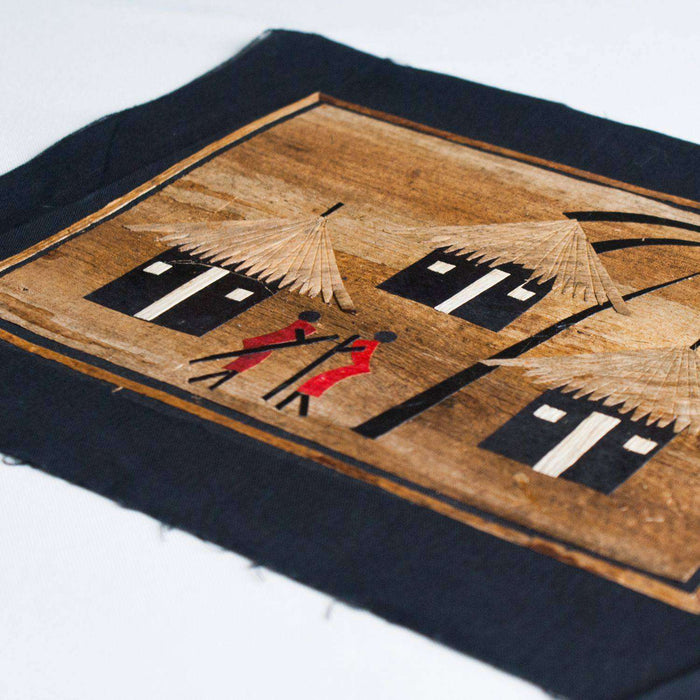 Banana Leaf African Village Small - Africa Handmade