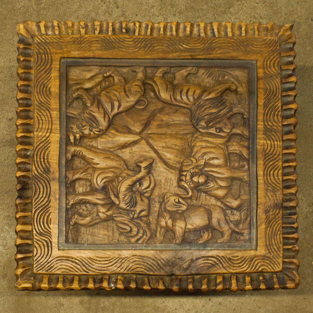 Big 5 African (Animals) Side Table - Africa Handmade