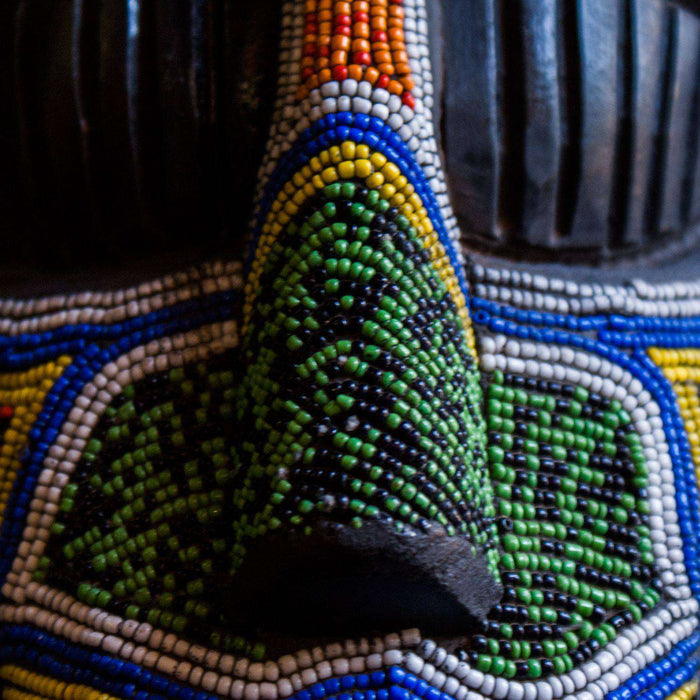 Decorative and Dancing Tribal Mask Cote d'Ivoire - Africa Handmade