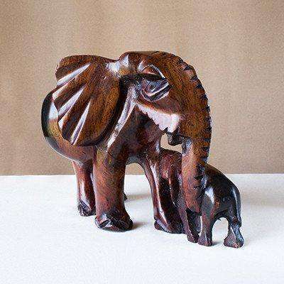 Elephant and Child - Africa Handmade