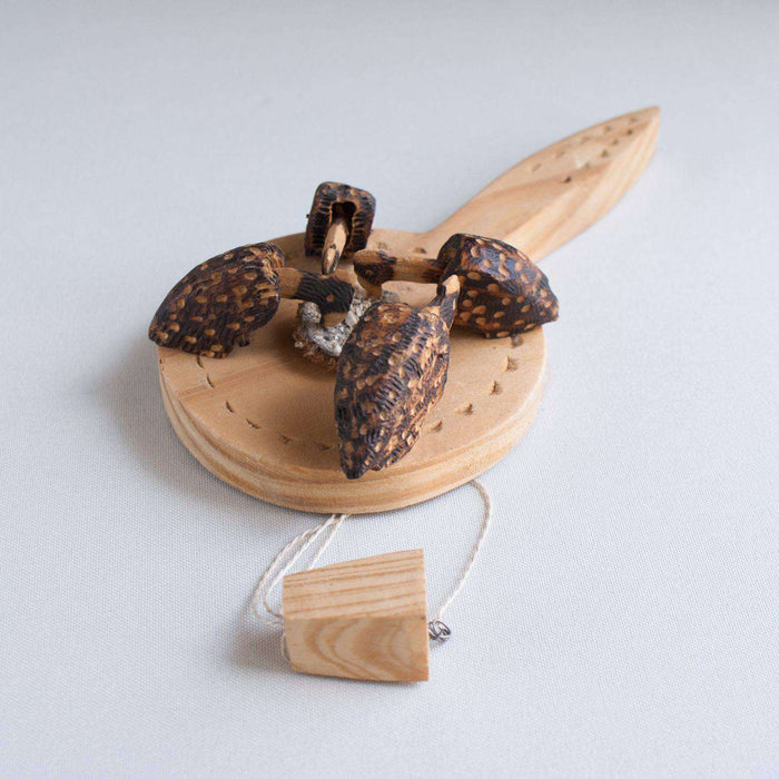 Executive office set guinea fowl drinking - Africa Handmade