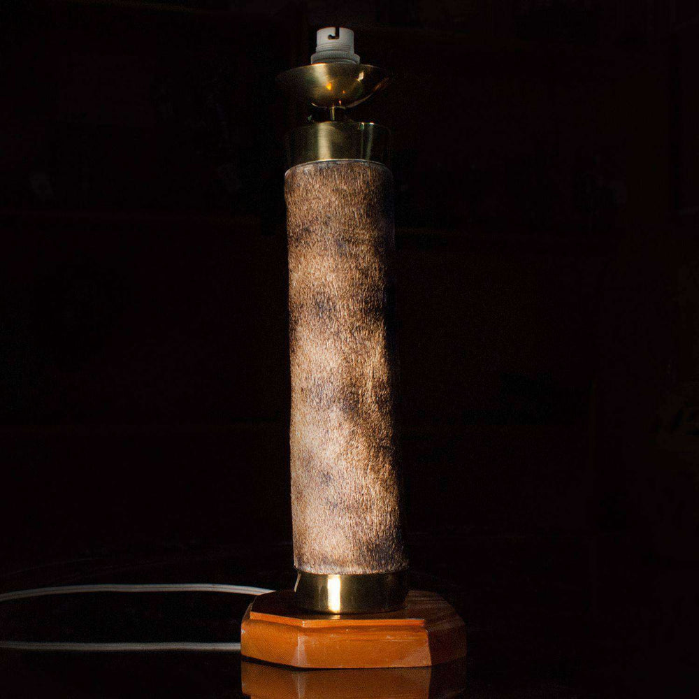 Giraffe Leg Table Lamp with Fitting on Stand - Africa Handmade