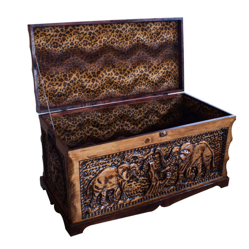 Handcarved Antique Dowry Chest - Big 5 - Africa Handmade