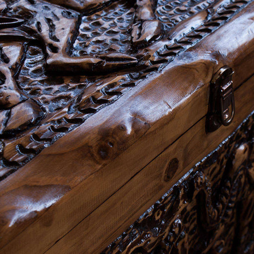 Handcarved Antique Dowry Chest - Big 5 - Africa Handmade