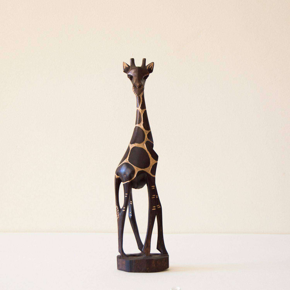 Mahogany Wood Giraffe Polished (Single & Pair Combo) - Africa Handmade