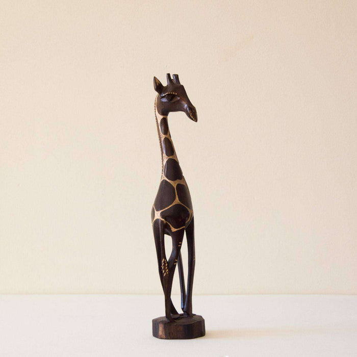 Mahogany Wood Giraffe Polished (Single & Pair Combo) - Africa Handmade