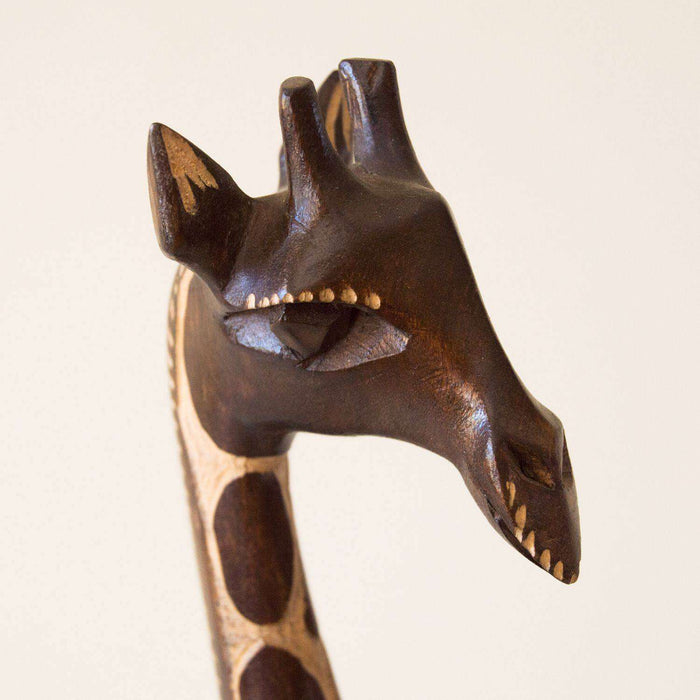 Mahogany Wood Giraffe Polished (Single & Pair Combo) - Africa Handmade