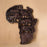 Map of Africa Ebony Wood - Africa Handmade