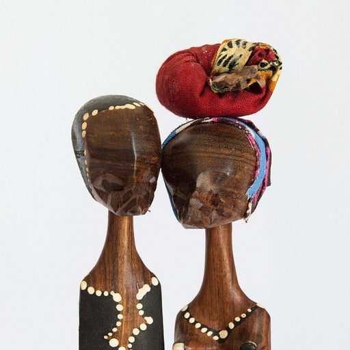Mother Father Ceremony Wooden Sculpture - Africa Handmade