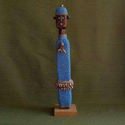 Namji-Danyi Fertility Dolls Combo Male and Female (Good Luck) Cameroonian Folklore - Africa Handmade