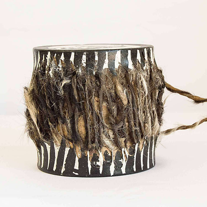 Painted Drum with Cow Hide (Small Various) - Africa Handmade