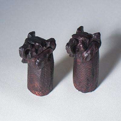 Rosewood Elephant salt and pepper shakers - Africa Handmade