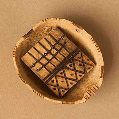 Thumb Piano "Mbira" Musical Instrument in a Hollow Gourd - Africa Handmade