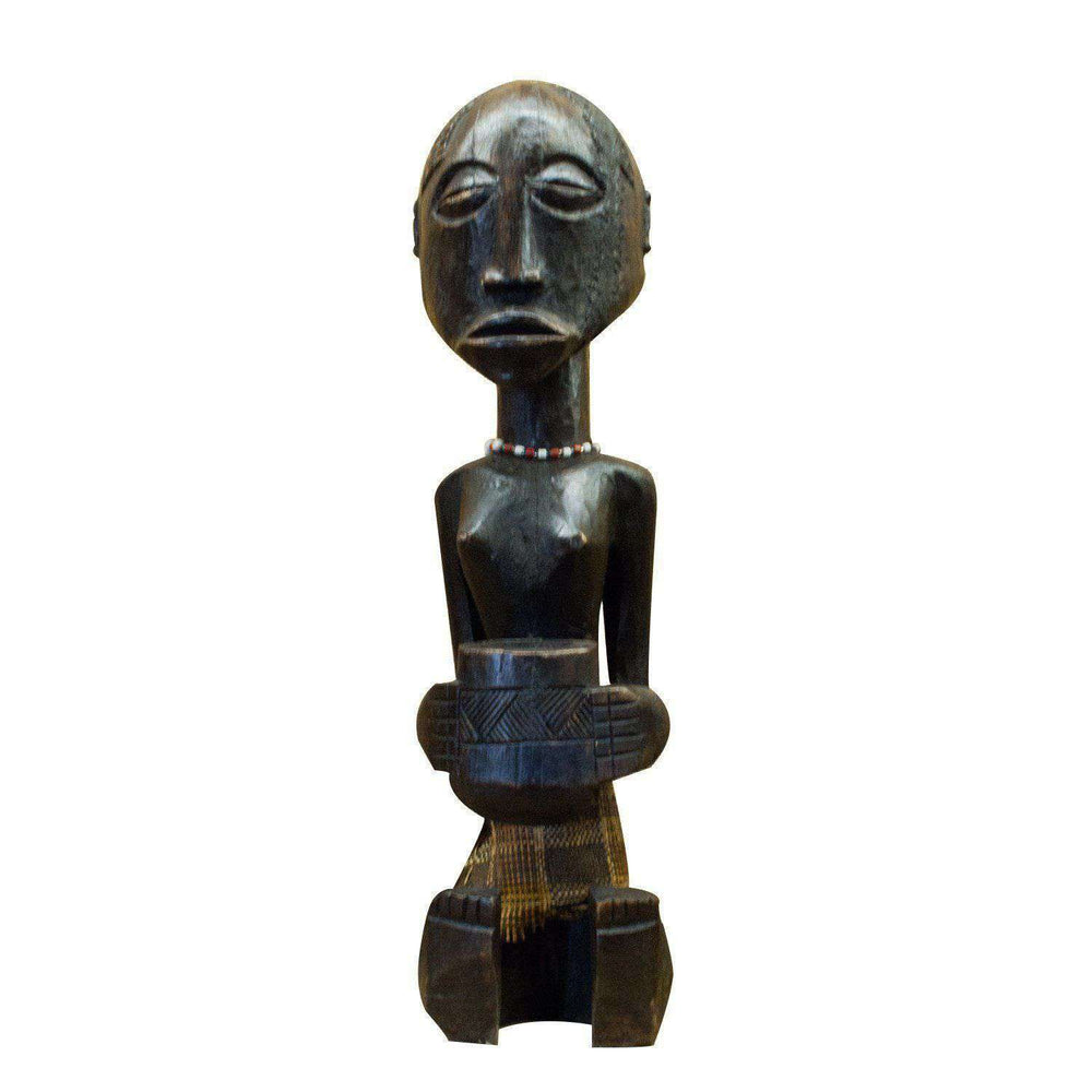 Woman in Waiting - Bakoba Tribe (Democratic Republic of the Congo) - Africa Handmade